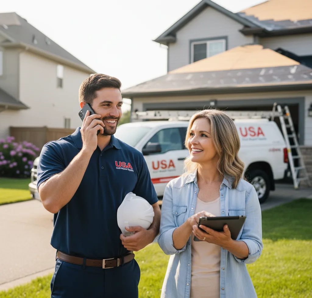 USA Roof Repair Experts customer support in Staunton